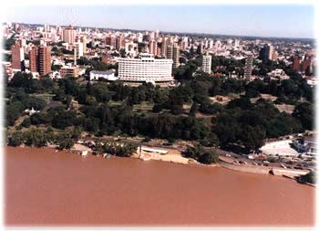 Vista Aerea de la Ciudad de Paraná